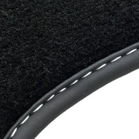 Floor Mats for Tesla Model X - 7 Seats (2016-2024) Black Tailored Carpets ER56 Design - AutoWin