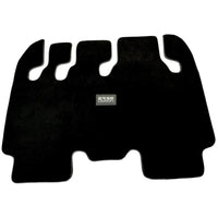 Floor Mats for Tesla Model X - 7 Seats (2016-2024) Black Tailored Carpets ER56 Design - AutoWin