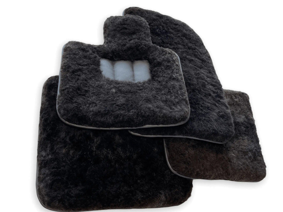 Genuine Sheepskin Floor Mats Bentley Bentayga Er56 Design Brand - AutoWin