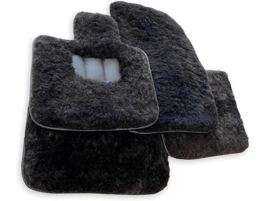 Genuine Sheepskin Floor Mats Bentley Bentayga Er56 Design Brand - AutoWin