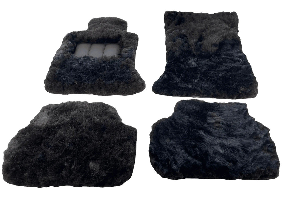 Genuine Sheepskin Floor Mats Rolls Royce Phantom VIII (2017-2024) ER56 Design Brand - AutoWin
