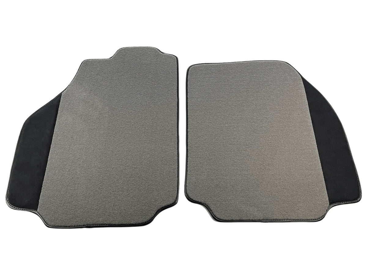 Gray Floor Mats For Ferrari 488 Pista Spider 2019-2021 With Alcantara Leather