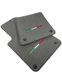 Gray Floor Mats For Ferrari 599 Coupe 2006-2012 Italian Edition - AutoWin