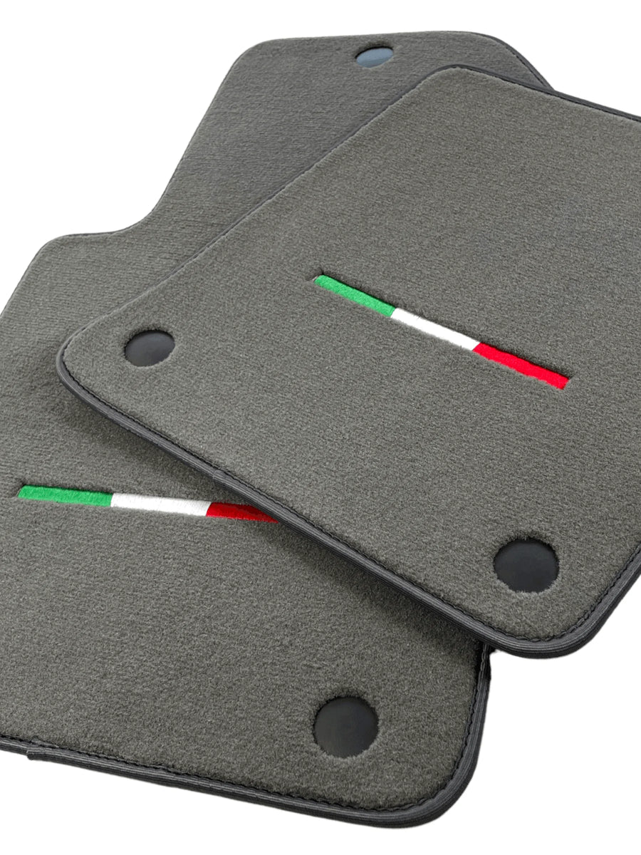 Gray Floor Mats For Ferrari 599 Coupe 2006-2012 Italian Edition - AutoWin