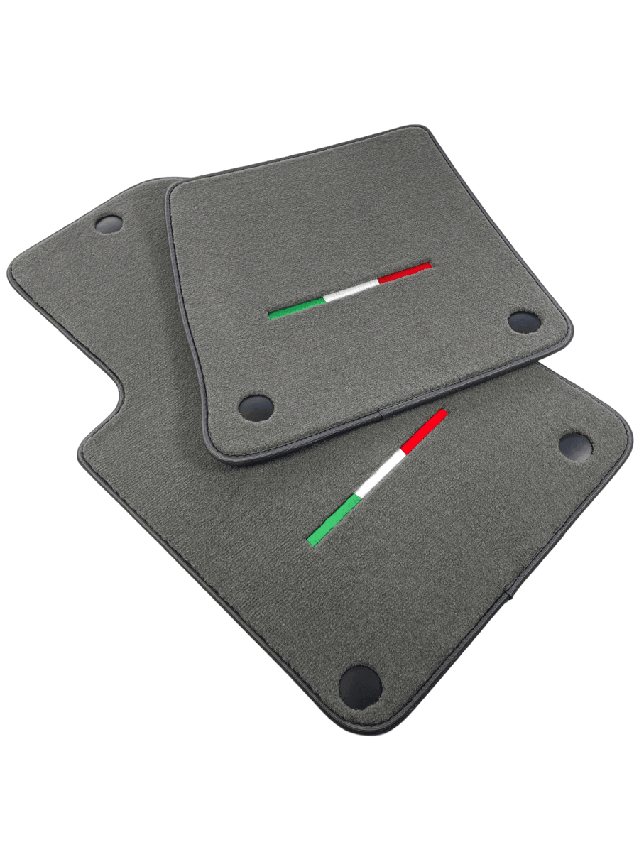 Gray Floor Mats For Ferrari 612 Scaglietti 2005-2011 Italian Edition - AutoWin
