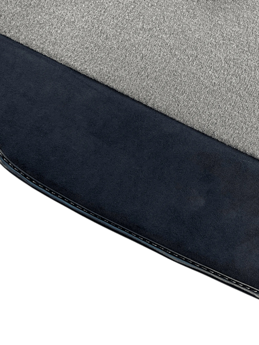 Gray Floor Mats For Ferrari F8 Tributo 2019-2022 With Alcantara Leather - AutoWin