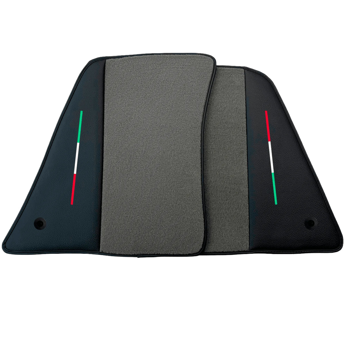 Gray Floor Mats for Ferrari SF90 Stradale (2019-2024) with Leather - AutoWin
