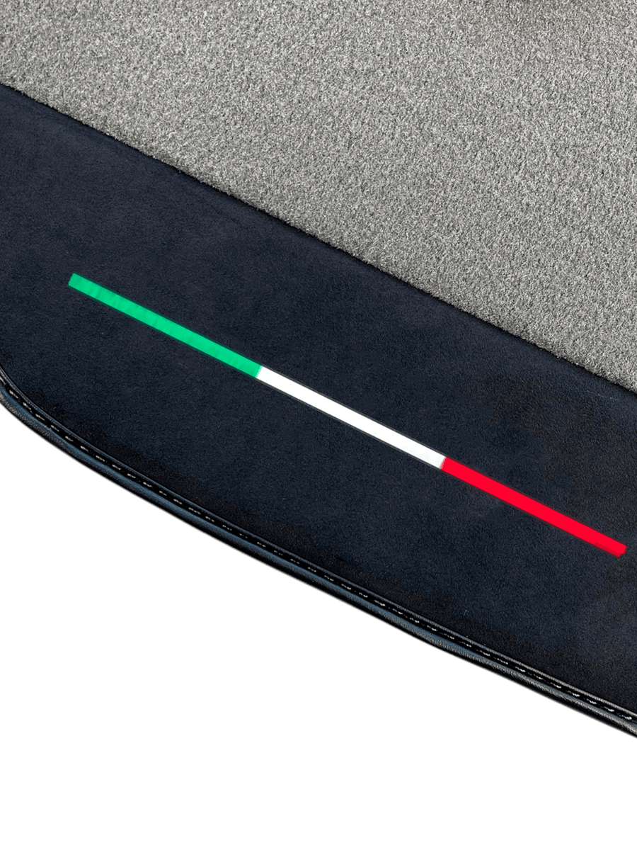 Gray Floor Mats For Ferrari F8 Spider 2019-2022 With Alcantara Leather - AutoWin
