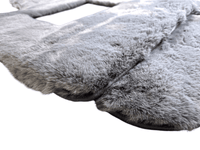 Gray Sheepskin Floor Mats For Bentley Continental GTC (2006–2011) Er56 Design - AutoWin