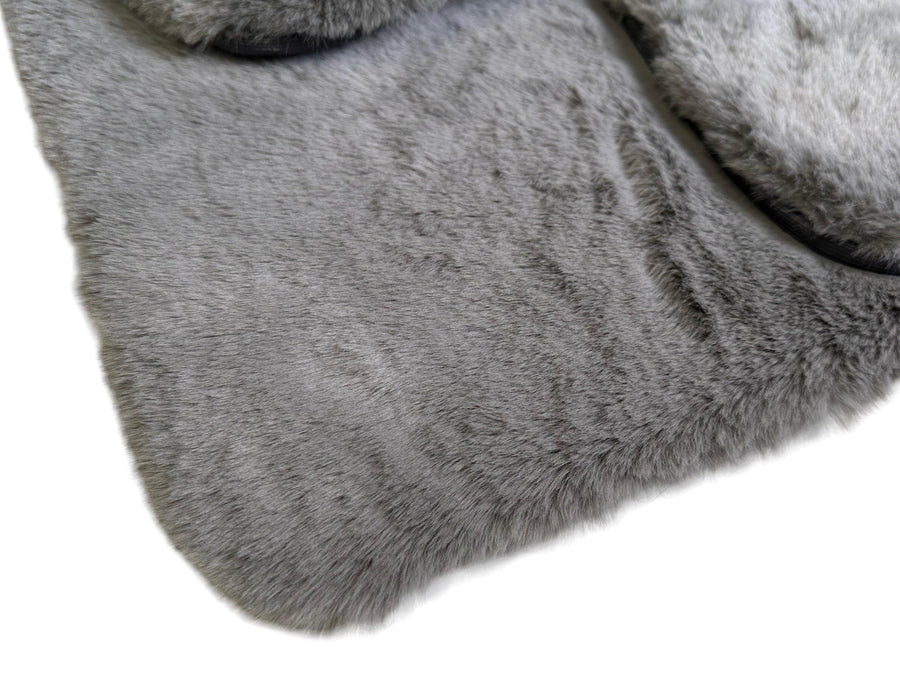 Gray Sheepskin Floor Mats For Rolls Royce Spectre (2023-2024) Er56 Design Brand - AutoWin