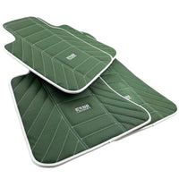 Green Leather Floor Mats For Rolls Royce Black Badge Ghost Series II (2021-2024)