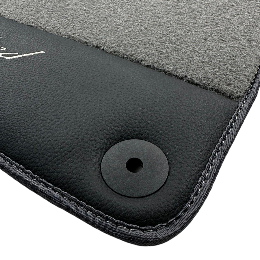 Grey Floor Mats For Bentley Bentayga (2015-2023) with Leather - AutoWin