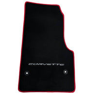 Black Floor Mats For Chevrolet Corvette C8 (2020-2024) - AutoWin