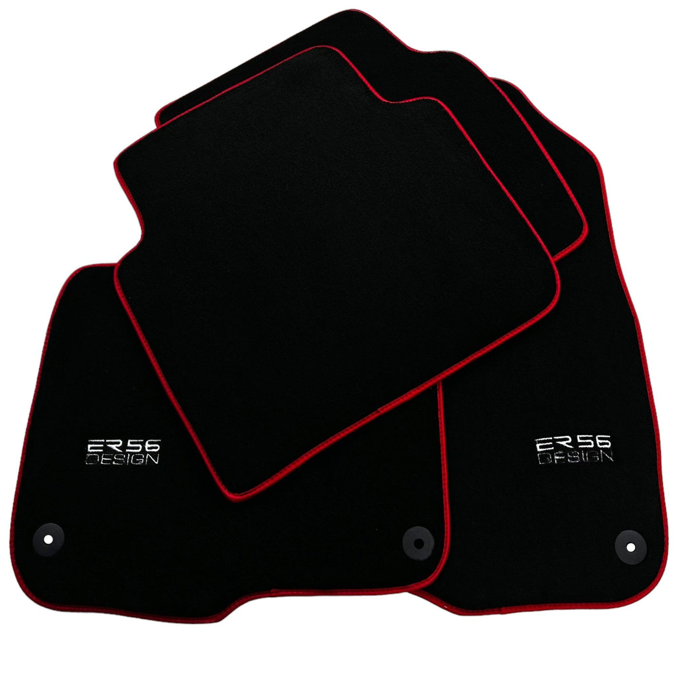 Black Floor Mats For Honda CR-V (2017-2022) ER56 Design - AutoWin