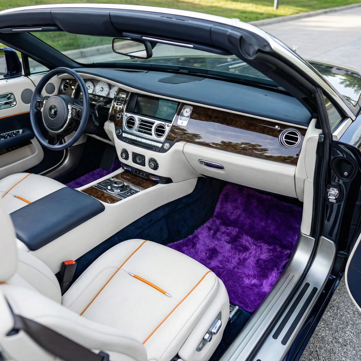 Interior look of floor mats for Rolls-Royce Dawn (2016-2023)