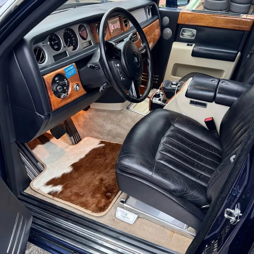 Interior look of floor mats for Rolls Royce Phantom VIII (2017-2024) Cow Leather