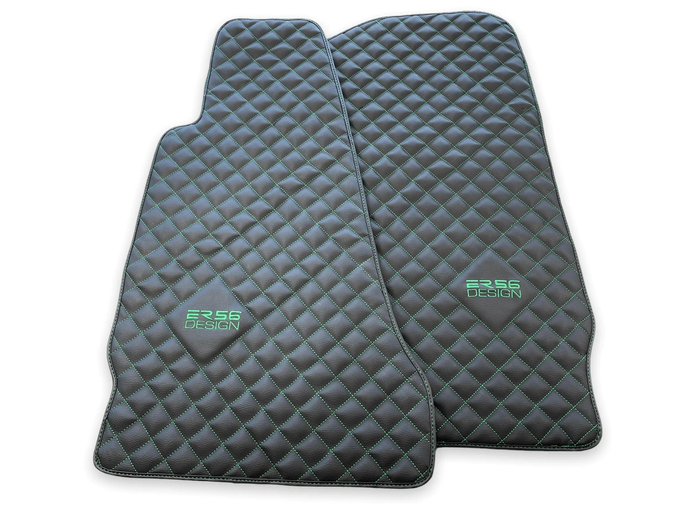 Leather Floor Mats For Aston Martin Vanquish (2012–2018) ER56 Design - AutoWin