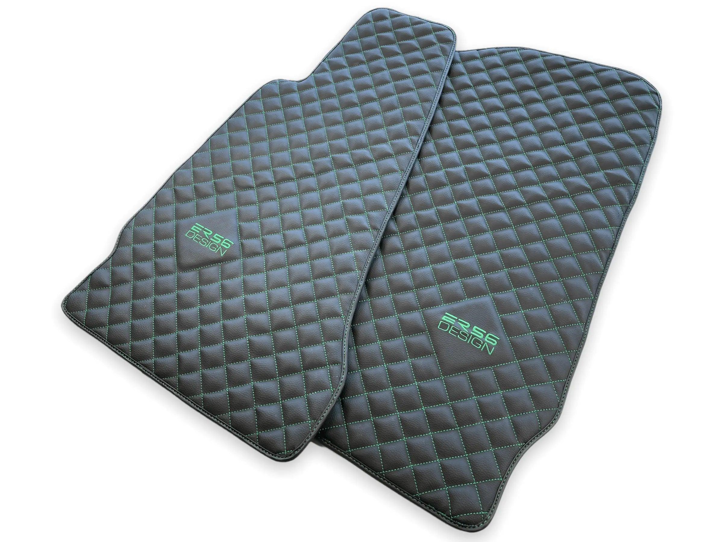 Leather Floor Mats For Aston Martin Vanquish (2012–2018) ER56 Design - AutoWin