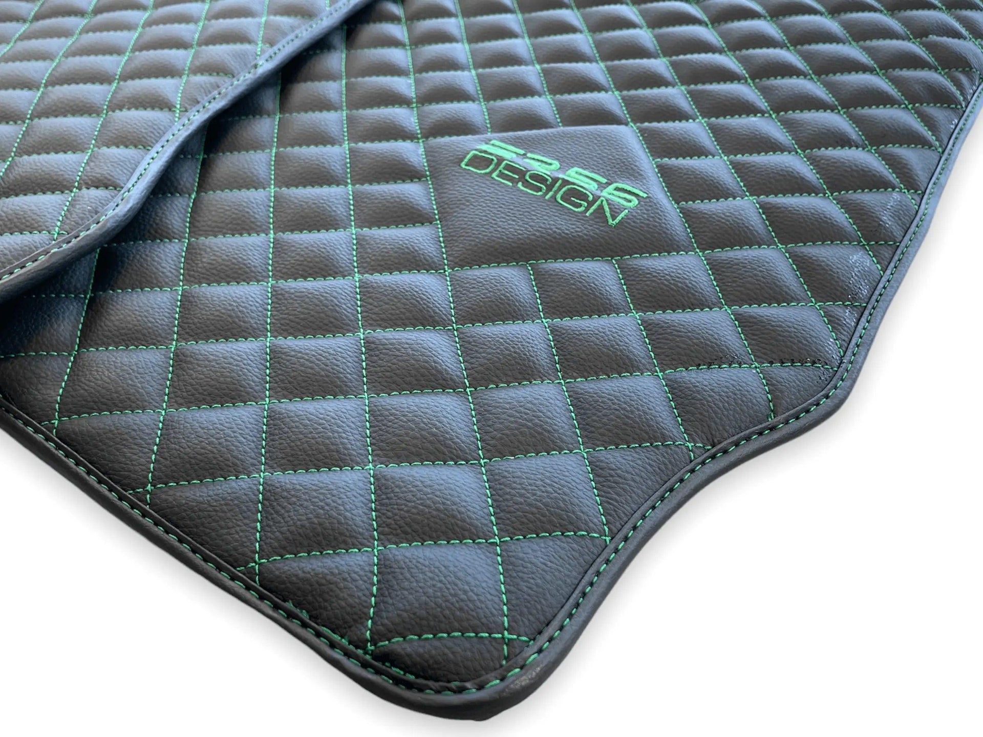 Leather Floor Mats For Aston Martin Vanquish (2012–2018) ER56 Design - AutoWin