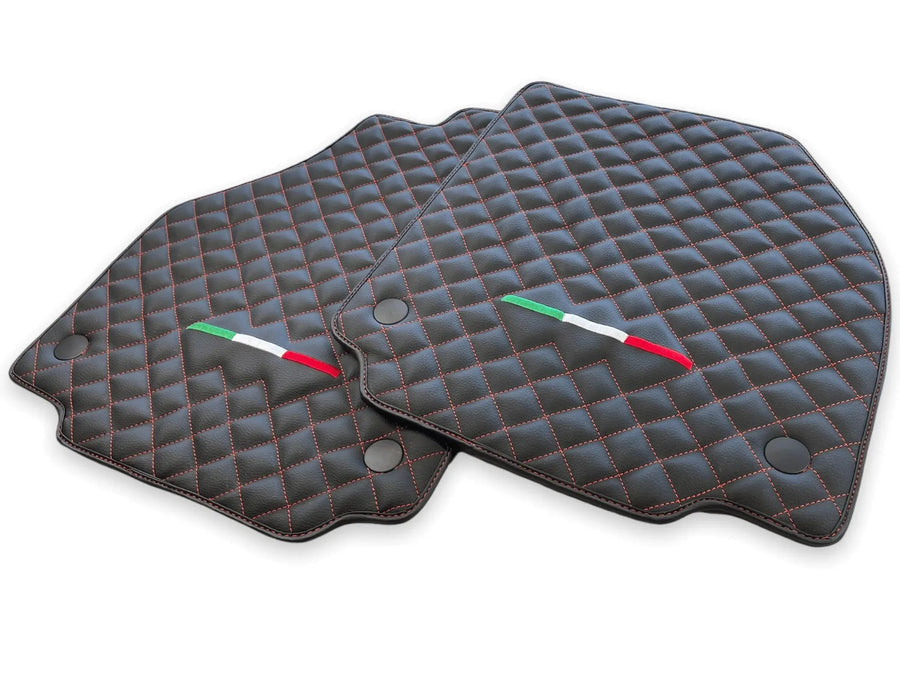 Leather Floor Mats For Ferrari 458 GT2 2012-2015 Black