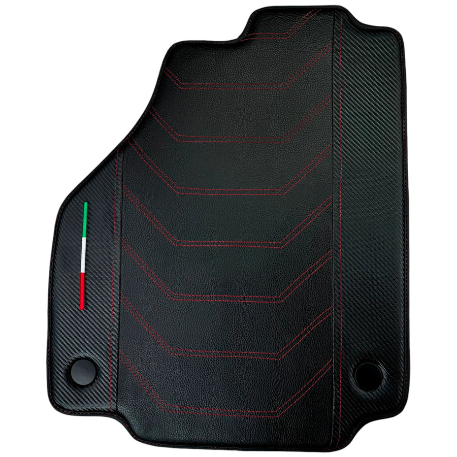 Leather Floor Mats For Ferrari 458 Italia 2009-2015 With Carbon Fiber