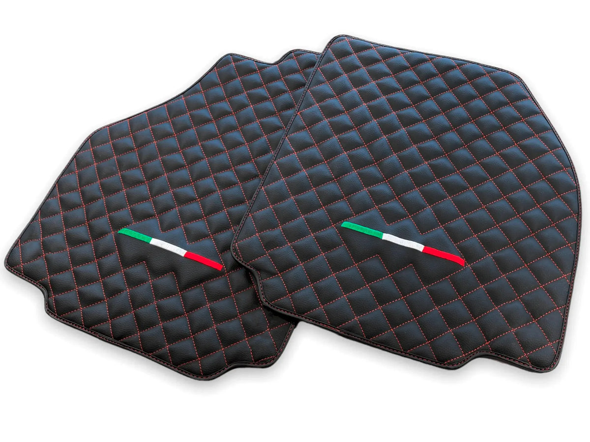 Leather Floor Mats For Ferrari 458 Speciale 2012-2015 Black