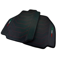 Leather Floor Mats For Ferrari 458 Speciale 2012-2015 With Carbon Fiber | Italian Edition