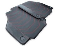 Leather Floor Mats for Ferrari 458 Spider 2012-2015 with Carbon Fiber