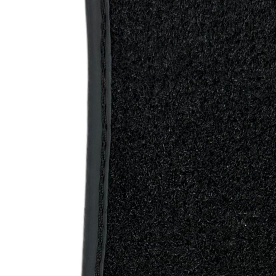 Leather Floor Mats for Ferrari California T (2015-2018) Black Sewing ER56 Design - AutoWin