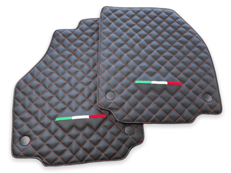Leather Floor Mats For Ferrari F8 Spider 2019-2022 Italian Edition