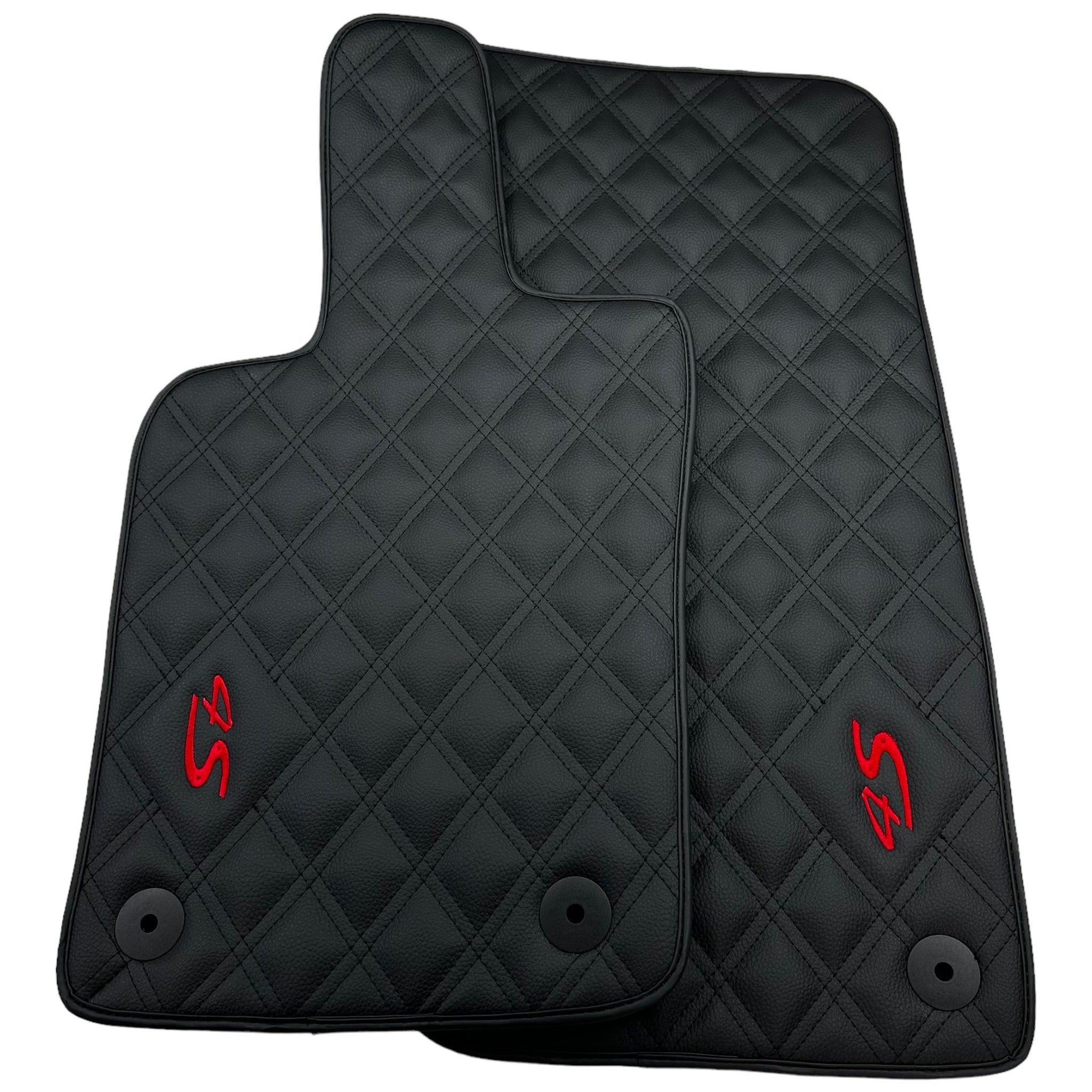Leather Floor Mats For Porsche Panamera 4S 971 (2017-2023) - AutoWin