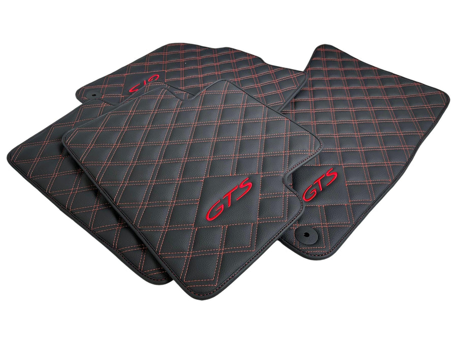 Leather Floor Mats for Porsche Taycan (2019-2023) - AutoWin