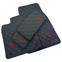 Leather Floor Mats For Porsche Taycan 4S (2019-2023) - AutoWin
