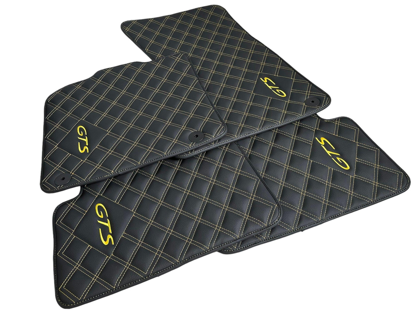 Leather Floor Mats for Porsche Taycan GTS (2019-2023) - AutoWin