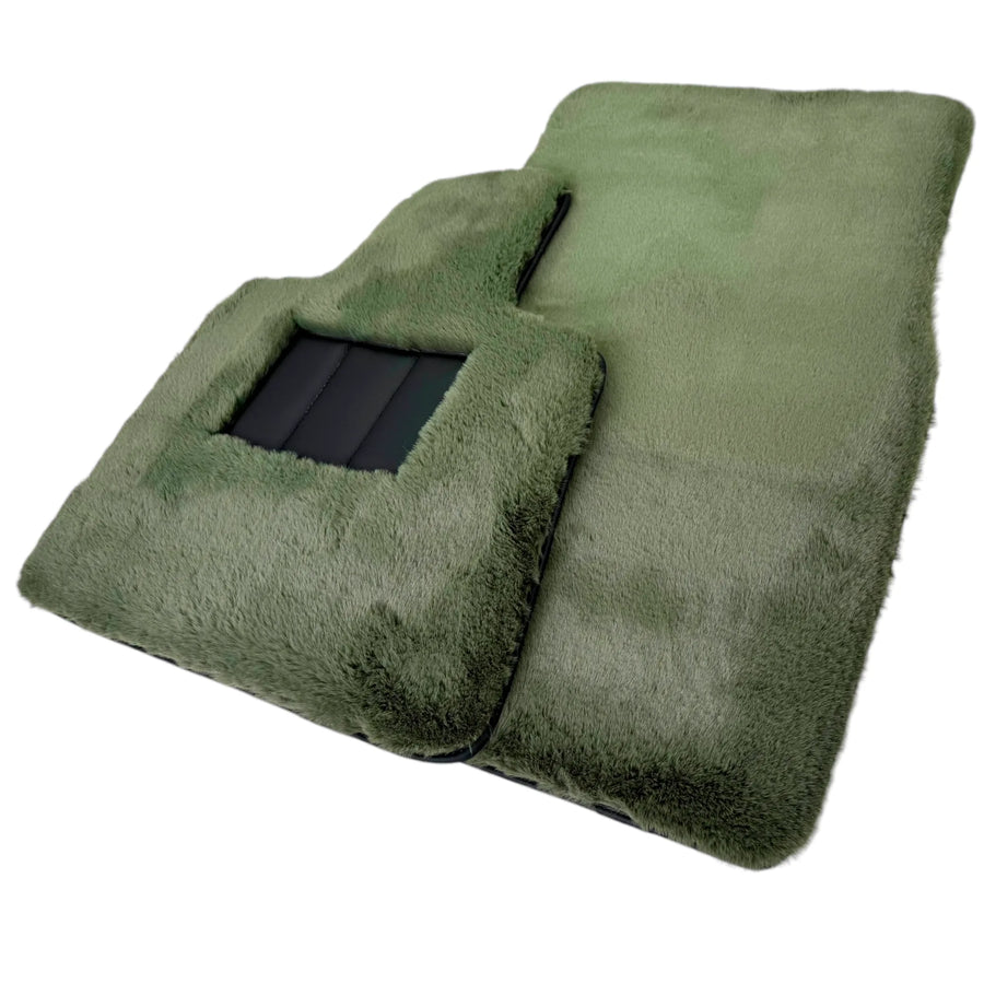 Light Green Sheepskin Floor Mats for Rolls-Royce Ghost Series I (2010–2020)
