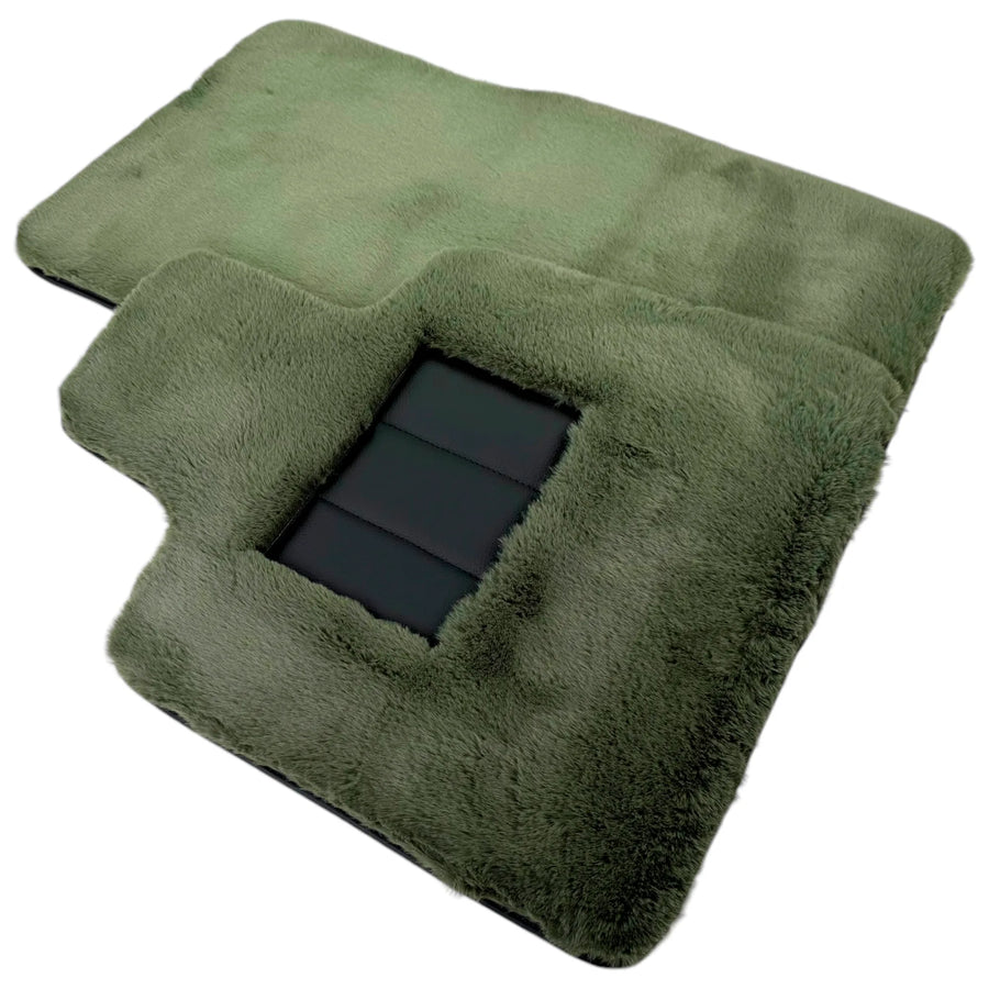 Light Green Sheepskin Floor Mats for Rolls-Royce Ghost Series I (2010–2020)