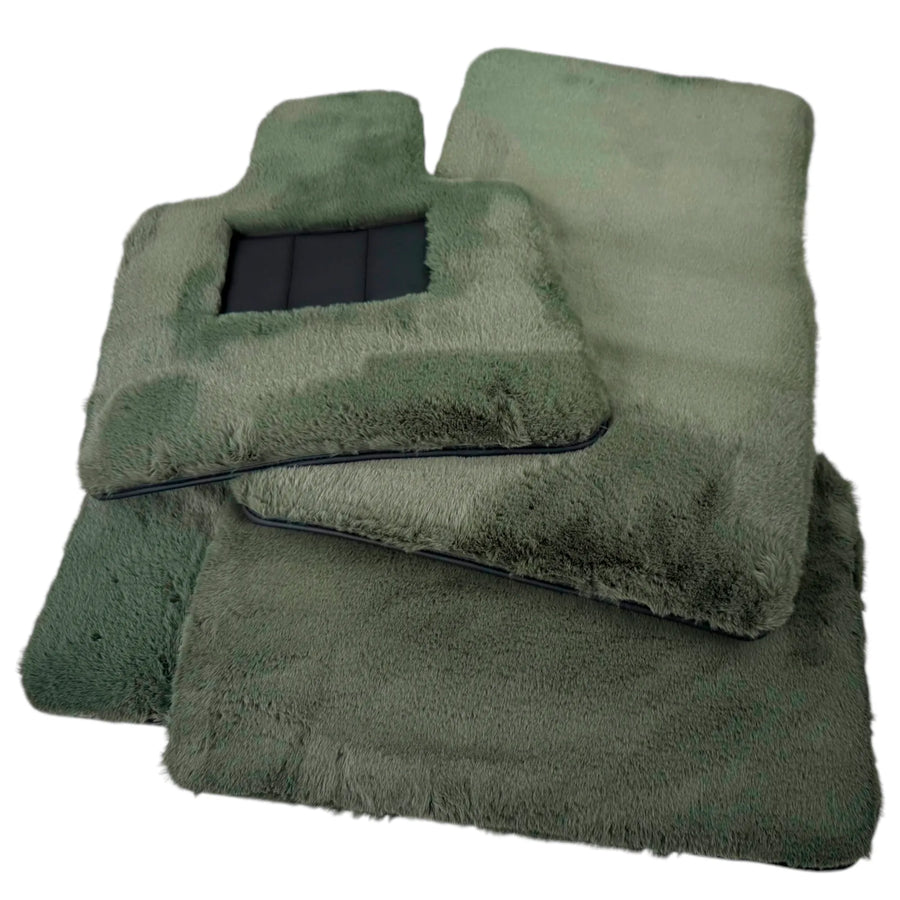 Light Green Sheepskin Floor Mats for Rolls-Royce Ghost Series I (2010–2020)