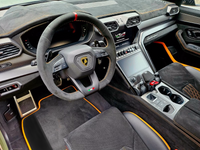 Tappetini per auto neri personalizzabili per Lamborghini Urus in pelle Alcantara