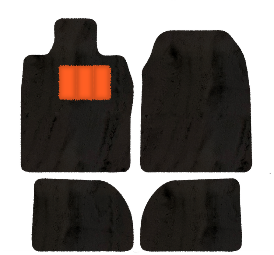 Alfombrillas de piel de oveja para Porsche 924 (1976-1988) - Longitud de piel de oveja, varias opciones de color
