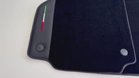 Tapis de voiture noir pour Ferrari 488 Spider (2016-2022) avec cuir
