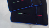 Floor Mats for Ferrari Purosangue with Blue Trim | Italian Edition