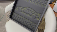 Arte de Pared de Cuero Negro Inspirado en Nissan GTR: