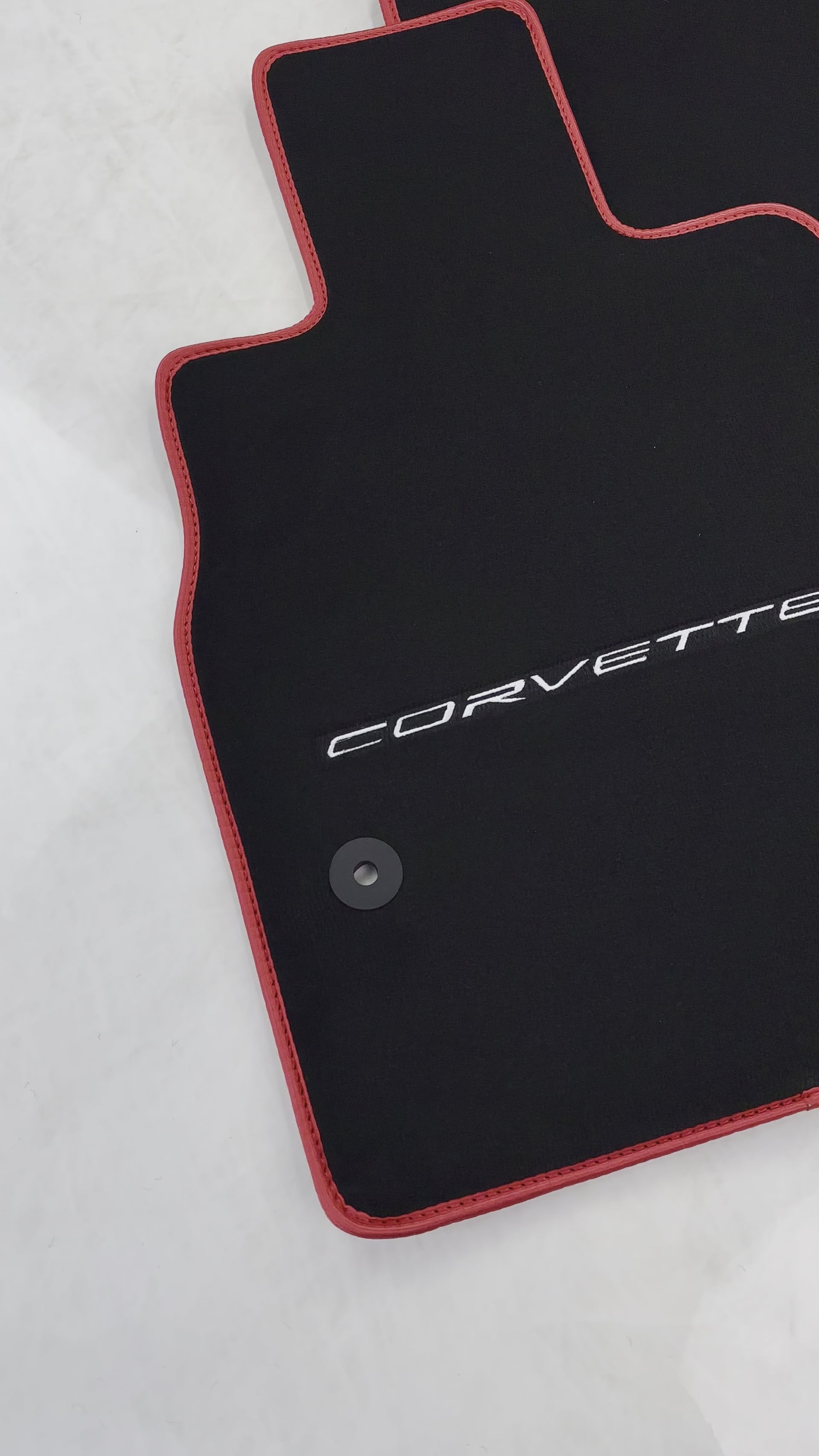 Tappetini per auto neri per Chevrolet Corvette C8 (2020-2024) - AutoWin