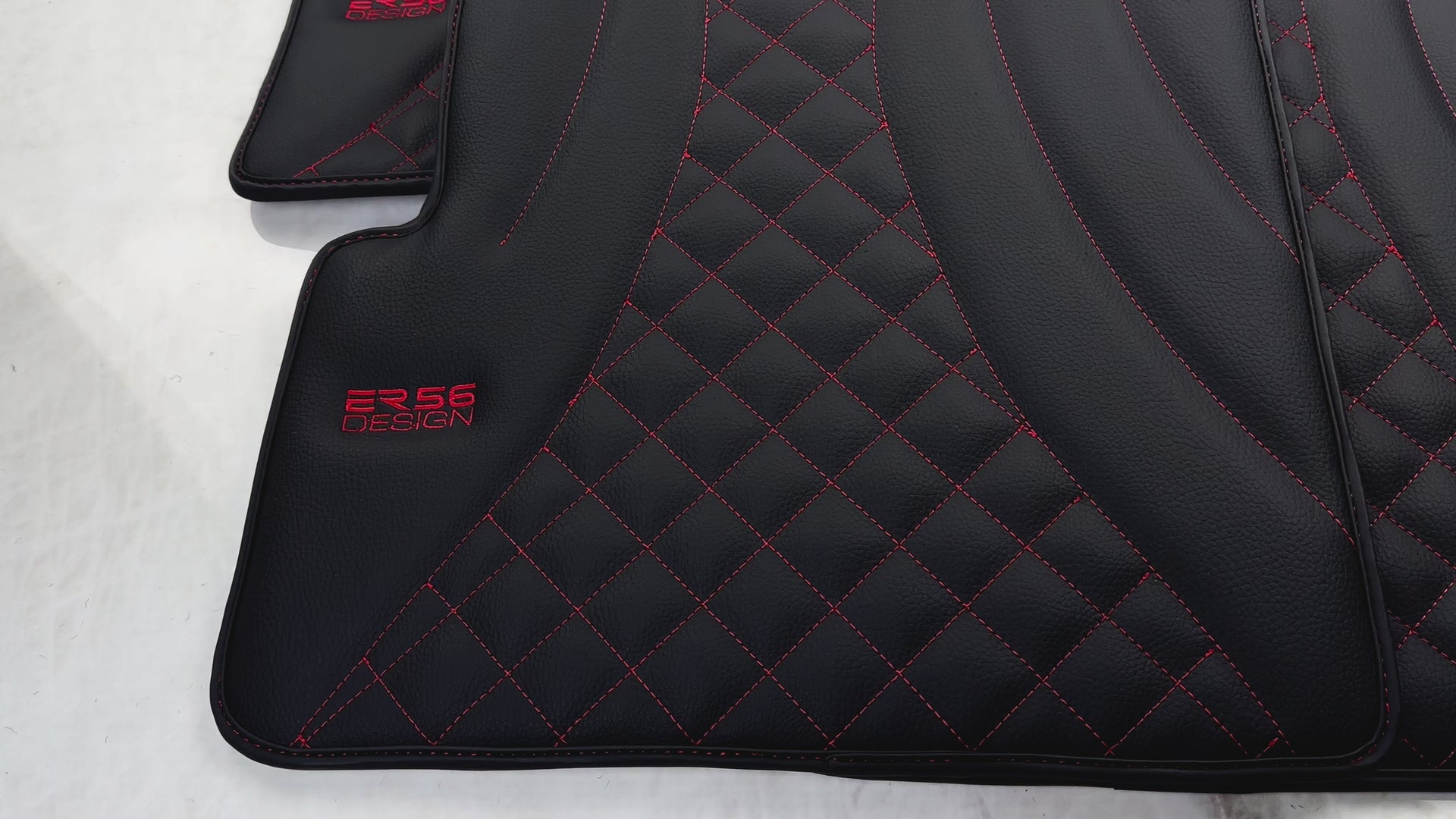 Tappetini in pelle nera per Mercedes-Benz G Class W463 (2008-2018) Design ER56 - ER56 Design