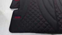 Black Leather Floor Mats for Mercedes-Benz G Class W463 (2008-2018) ER56 Design