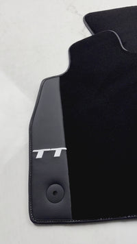 Alfombrillas negras para Audi TT MK1 Coupé (1998-2006) con cuero
