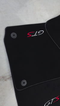 Tapis de voiture noirs pour Porsche Panamera (2009-2016)