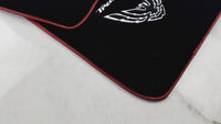 Tapis de voiture noirs avec bord rouge pour Pontiac FireBird de première génération (1967-1969) Trans Am