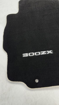 Tappetini neri per Nissan 300ZX (1990-2000) con rifinitura beige
