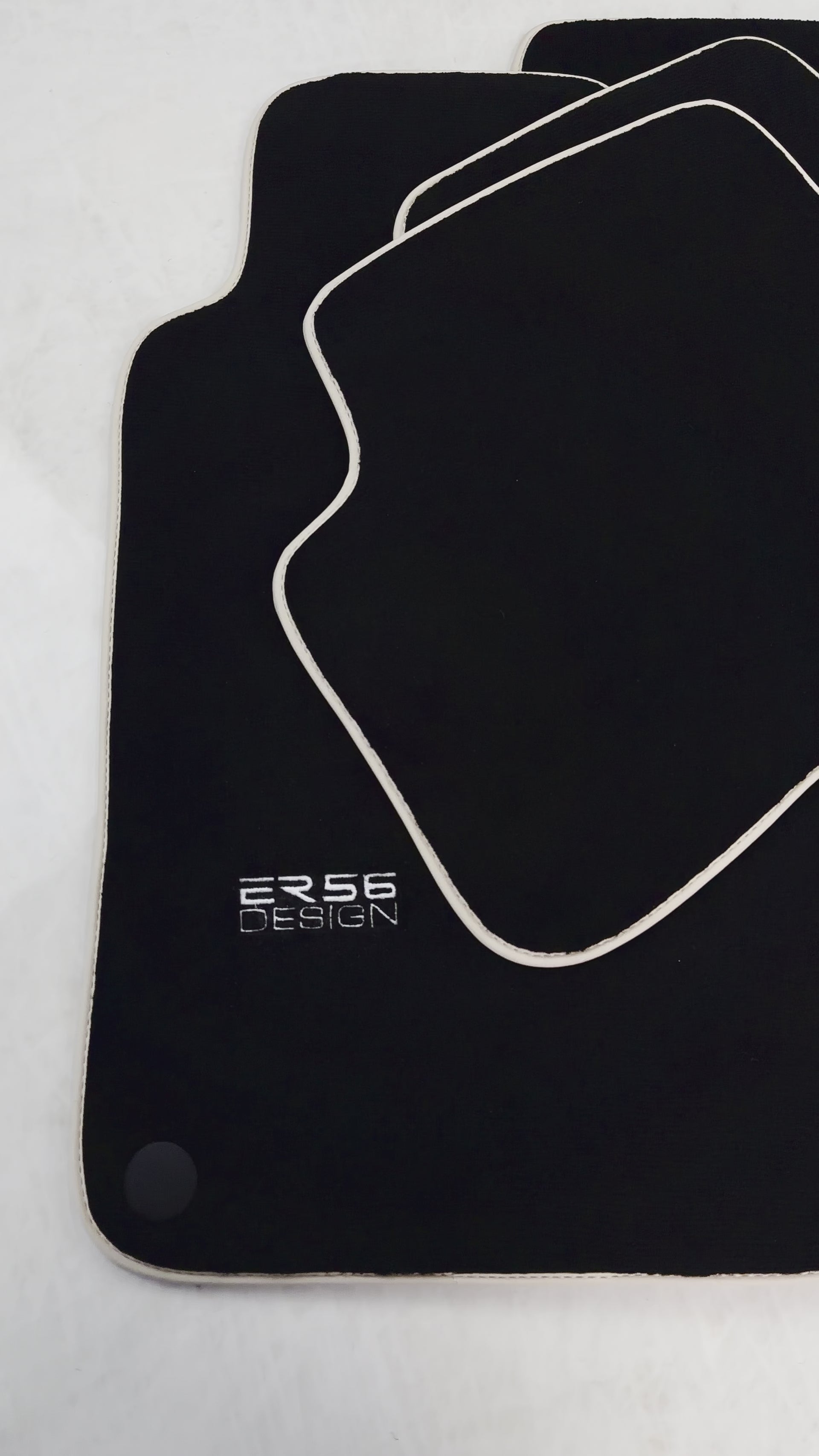 Schwarze Fußmatten für Mercedes Benz C-Klasse W203 (2000–2007), ER56-Design - ER56 Design